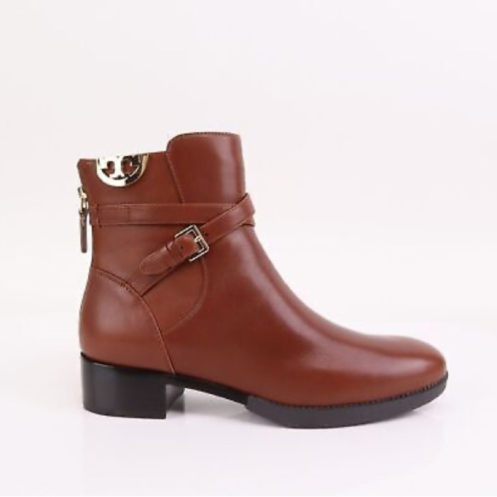 Tory Burch Sidney Bootie in Penny Brown